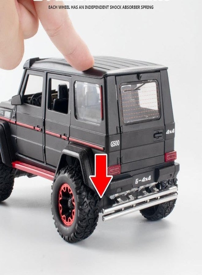 GIZEMY سيارة لعبة مرسيدس AMG G500 4X4 كبيرة الحجم من جيزيمي، بمقياس 1/24، مصنوعة من المعدن المصبوب، تعمل بالسحب للخلف، مزودة بأبواب قابلة للفتح ومؤثرات صوتية وضوئية، هدية مثالية للأطفال - مرسيدس AMG G500 4X4 كبيرة الحجم بمقياس 1:24 - متعددة الألوان - Image 5
